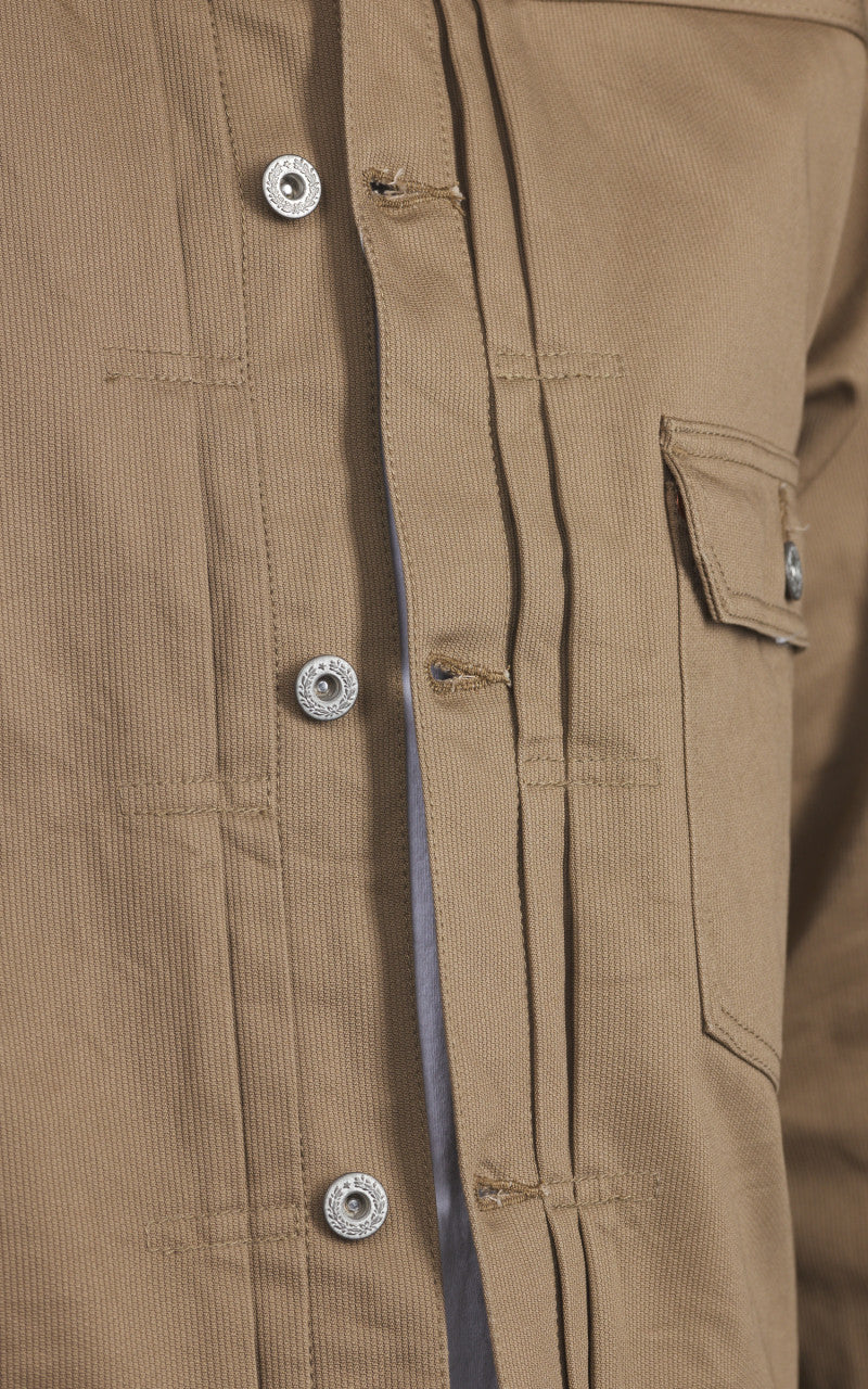 Houston Type 1 Pique Jacket T-Back Mocha - Image 6