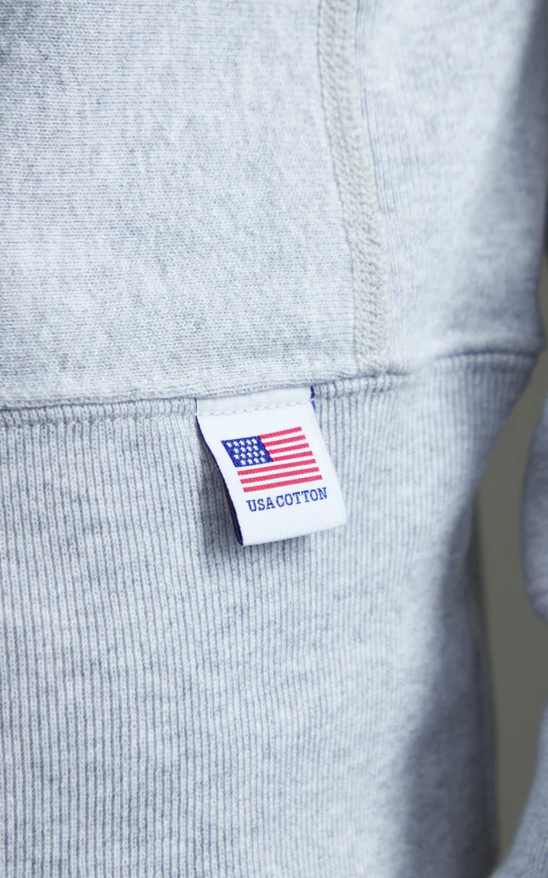 Houston U.S. Cotton R/V Sweatshirt Heather Grey - Image 5