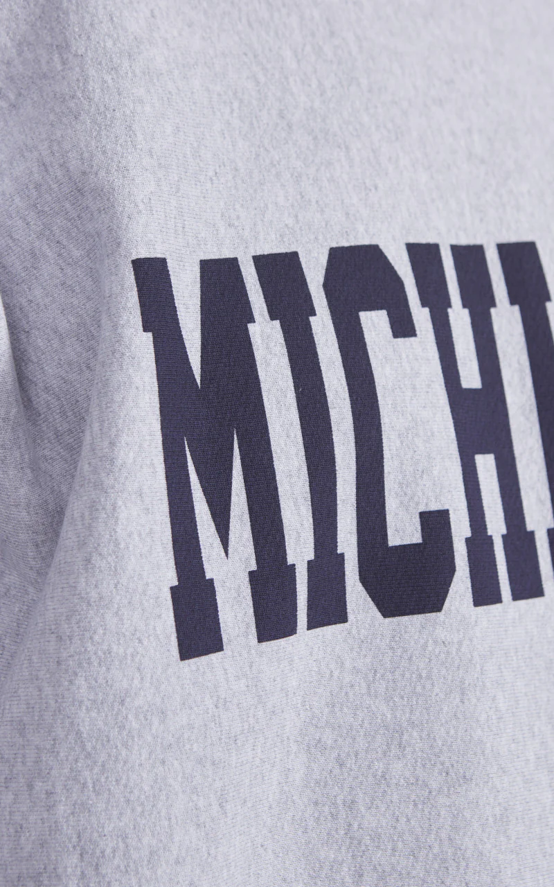 Houston U.S. Cotton R/V Sweatshirt Michigan Heather Grey - Image 4