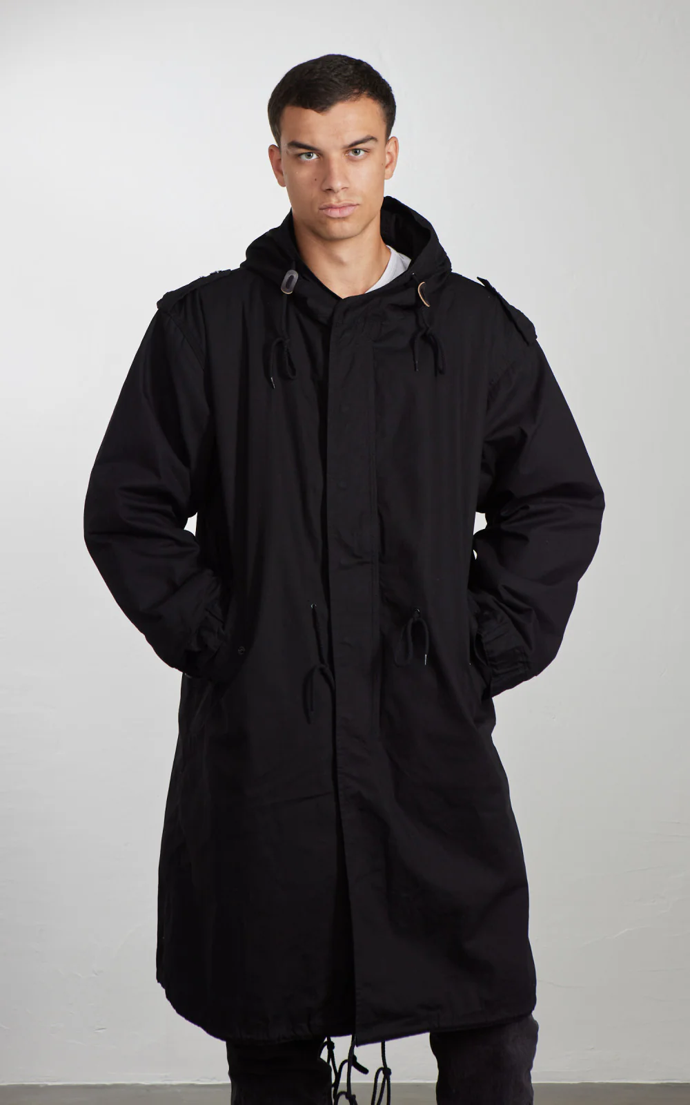 Houston US M51 Fishtail Parka Lined Black - Image 4