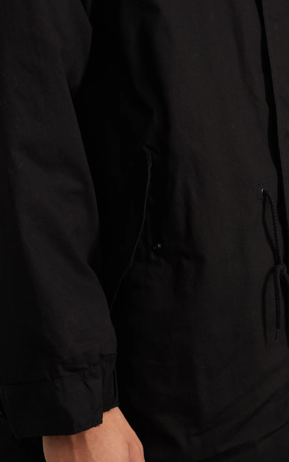 Houston US M51 Fishtail Parka Lined Black - Image 9