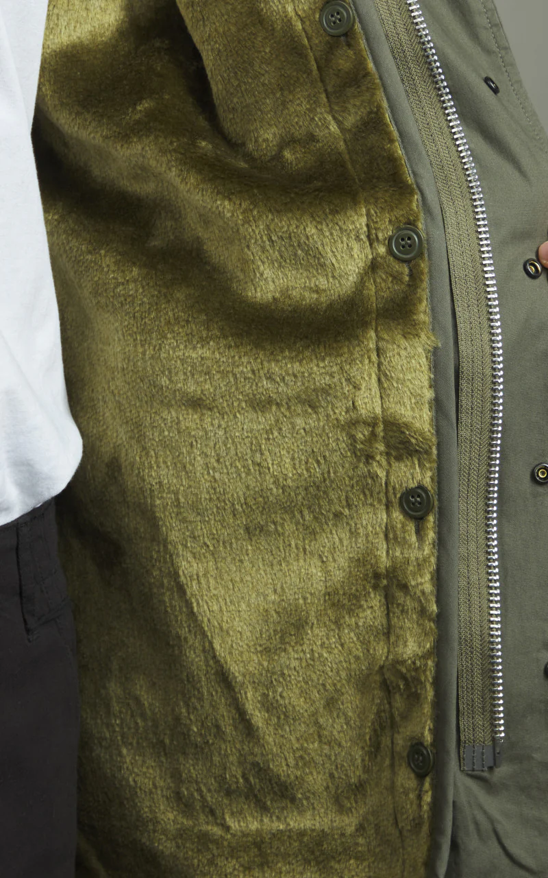Houston US M51 Fishtail Parka Lined Olive - Image 4