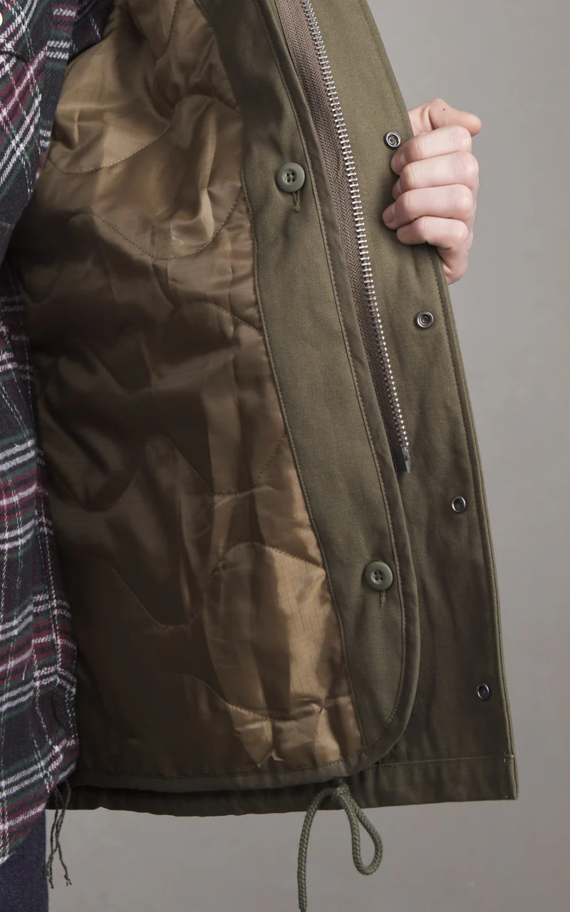 Houston US M65 Field Jacket Lined Olive Drab - Image 3