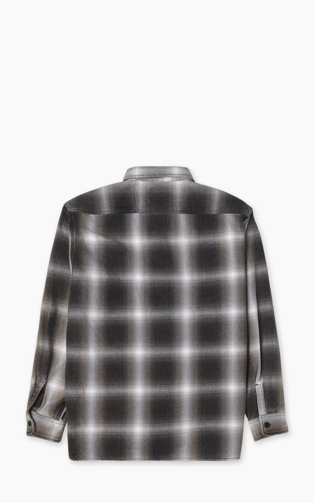 Houston Vintage Ombre Check Viyella Shirt Black - Image 3