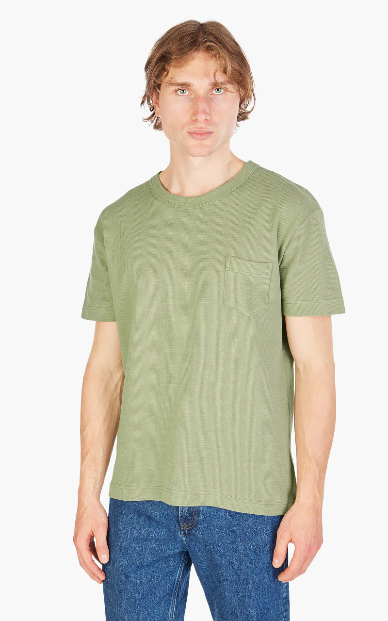 Howlin' Belgian Waffle T-Shirt Agave - Image 4