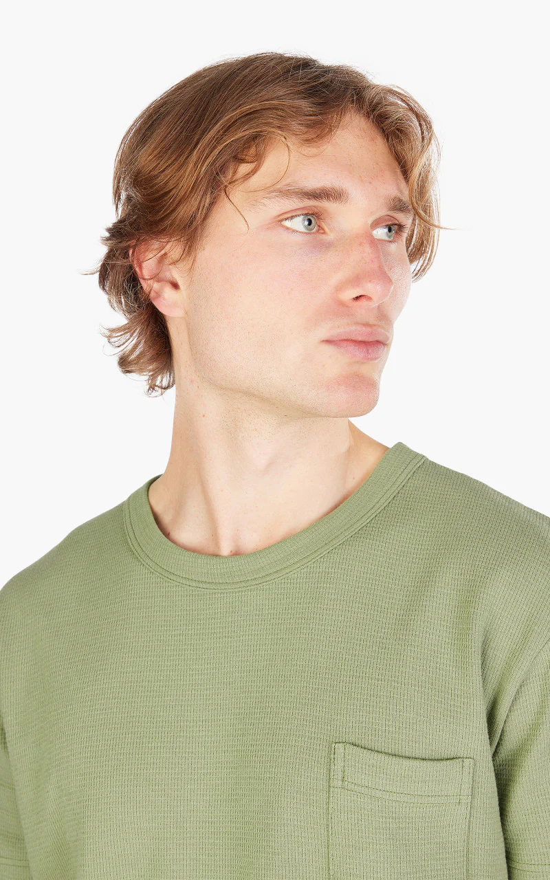 Howlin' Belgian Waffle T-Shirt Agave - Image 5