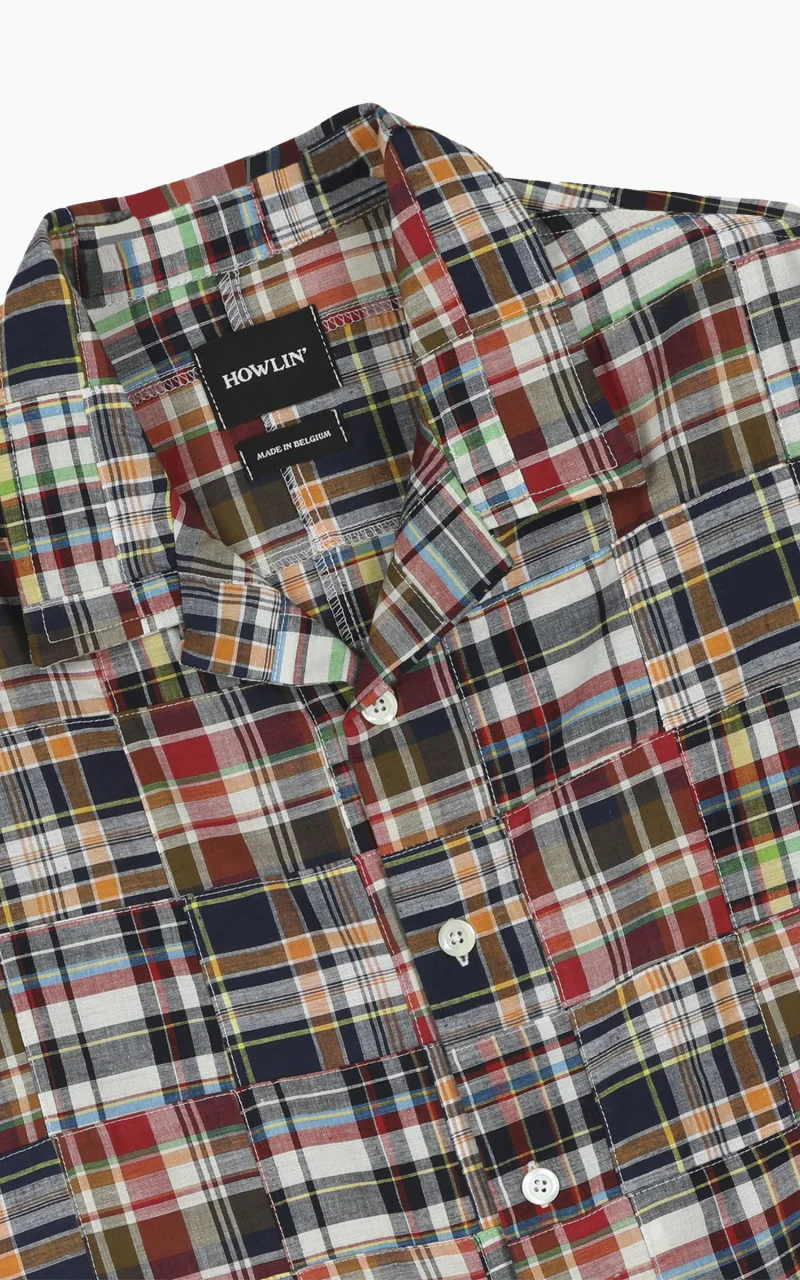 Howlin' Cocktail D`Amore Shirt Multi Madras Patchwork - Image 3