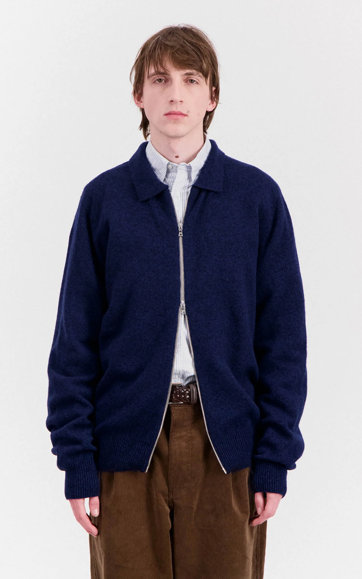 Howlin' High Pressure Knit Cardigan Navy Mix - Image 2