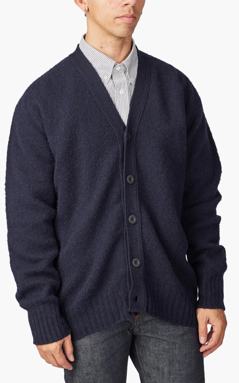 Howlin' Shaggy Bear Cardigan Navy - Image 4