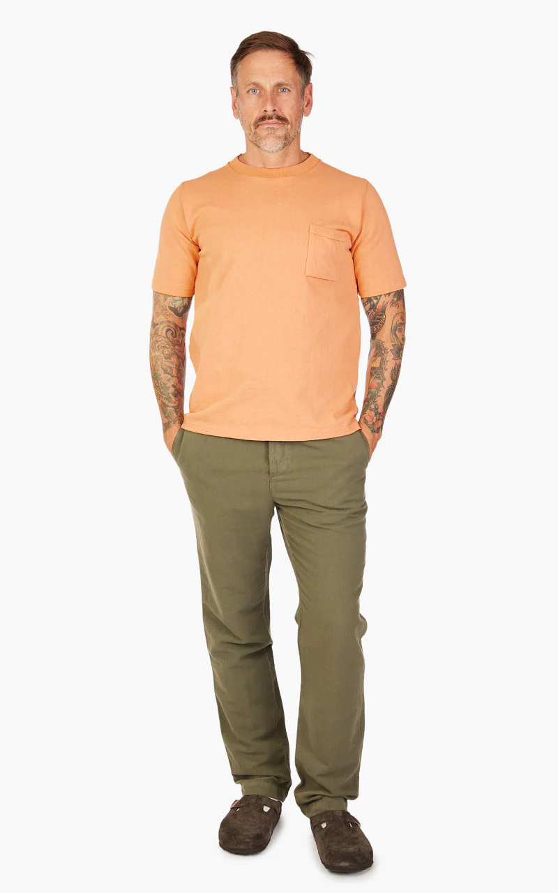 Jackman Dotsume Pocket T-Shirt Coral - Image 2