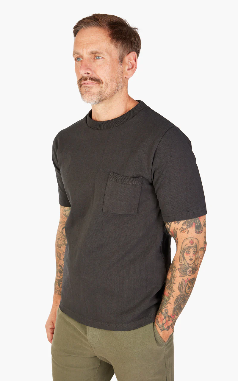 Jackman Dotsume Pocket T-Shirt Gunmetal - Image 3