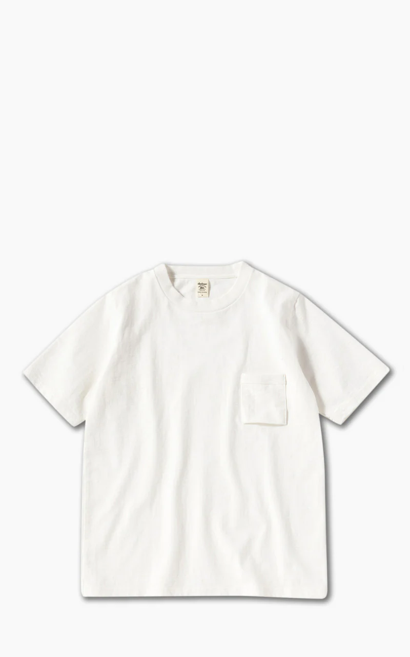 Jackman Dotsume Pocket T-Shirt Off White