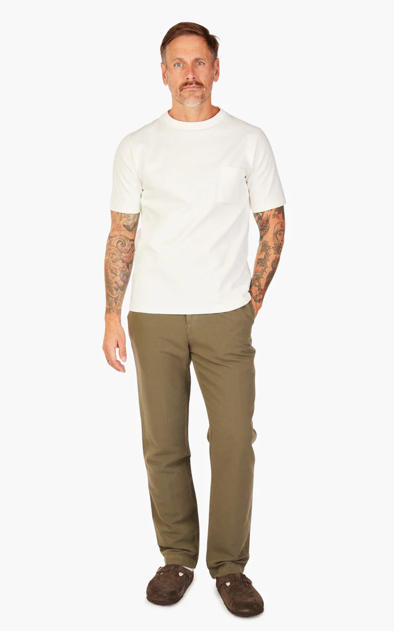 Jackman Dotsume Pocket T-Shirt Off White - Image 2