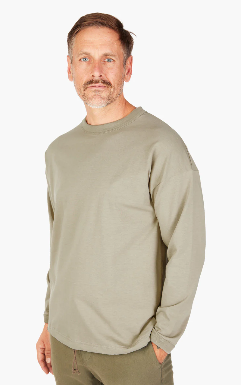 Jackman Himo L/S T-Shirt Shadow Khaki - Image 3
