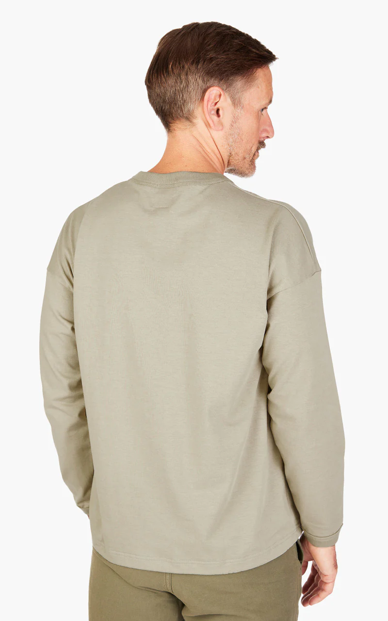 Jackman Himo L/S T-Shirt Shadow Khaki - Image 4