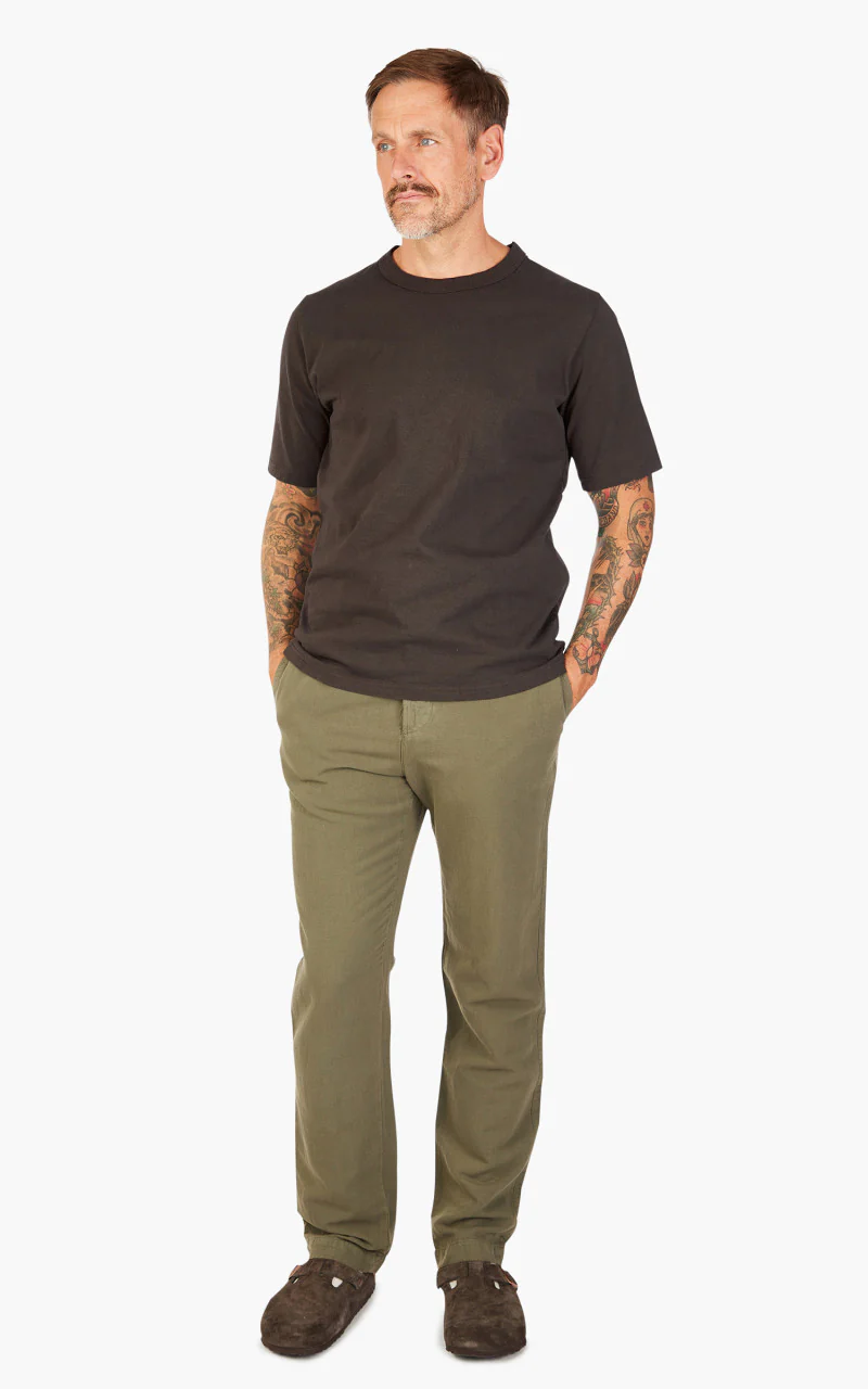 Jackman Lead-Off T-Shirt Dark Taupe - Image 2