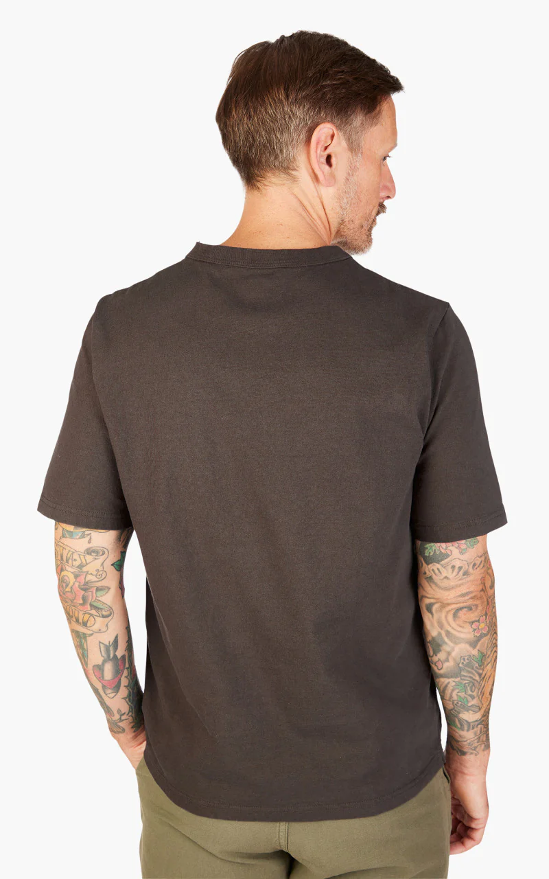 Jackman Lead-Off T-Shirt Dark Taupe - Image 3