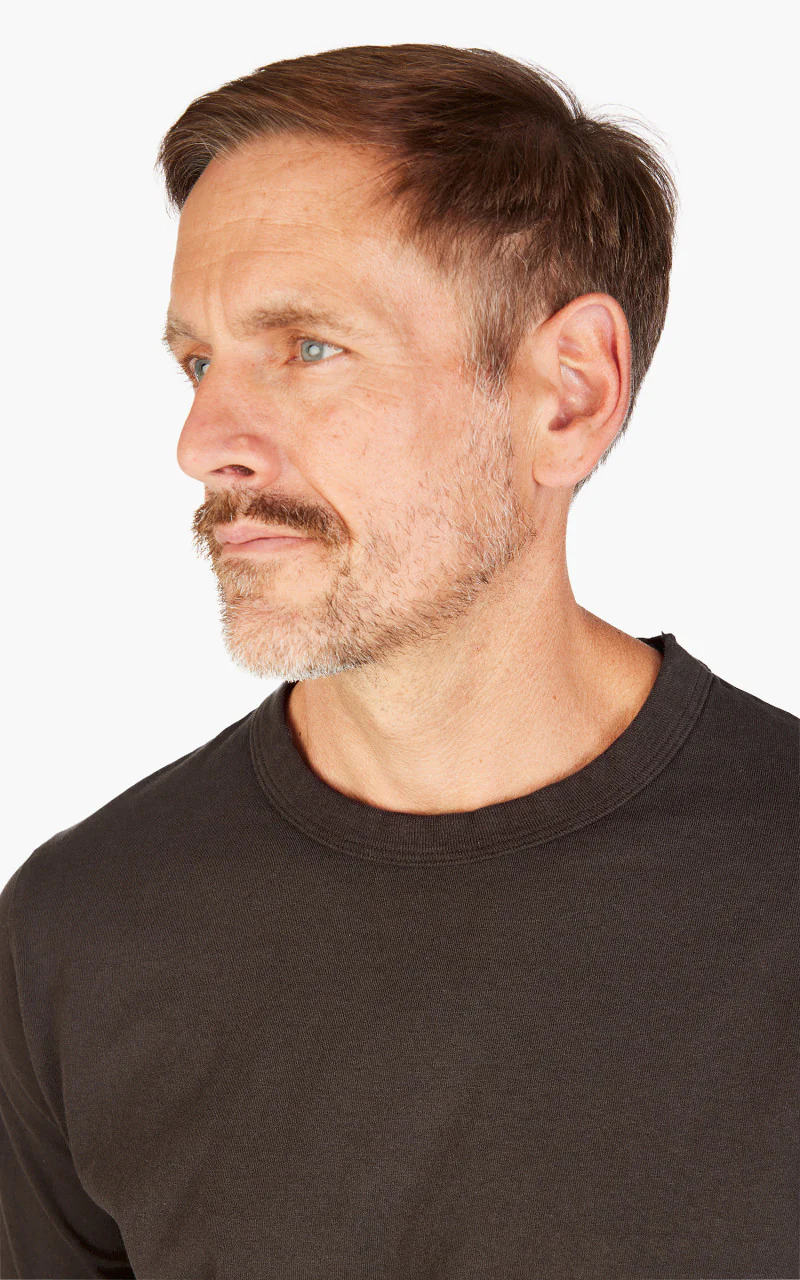 Jackman Lead-Off T-Shirt Dark Taupe - Image 5