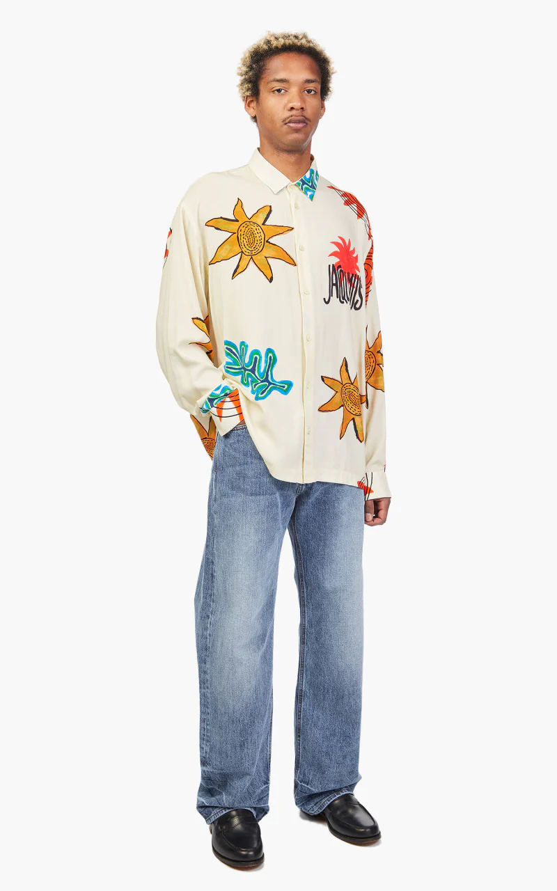 Jacquemus La Chemise Baou Print Beige Arty Sun - Image 2