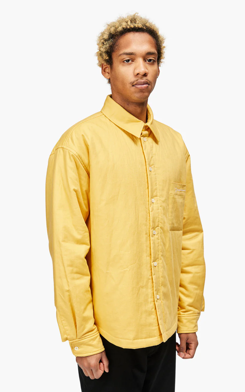 Jacquemus La Chemise Boulanger Puffed Overshirt Yellow - Image 4