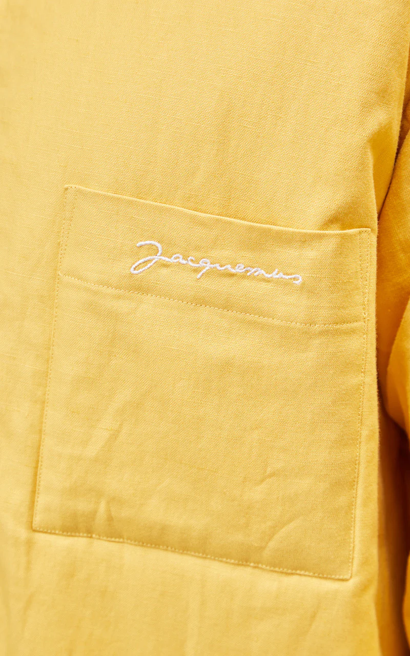 Jacquemus La Chemise Boulanger Puffed Overshirt Yellow - Image 7