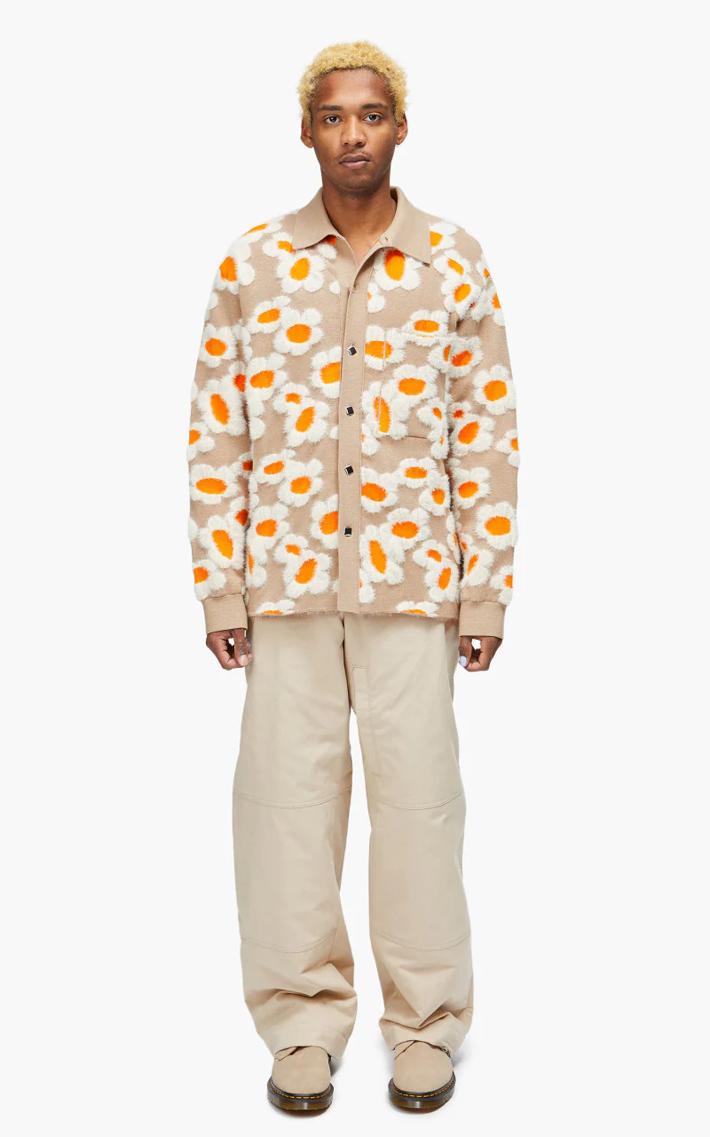 Jacquemus La Chemise Neve Fleurs Brown Flowers 70s - Image 2