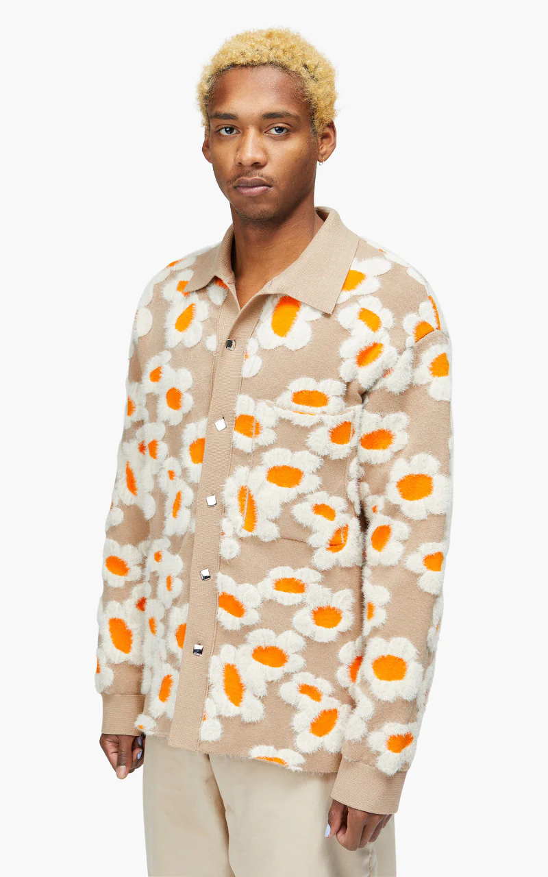 Jacquemus La Chemise Neve Fleurs Brown Flowers 70s - Image 3
