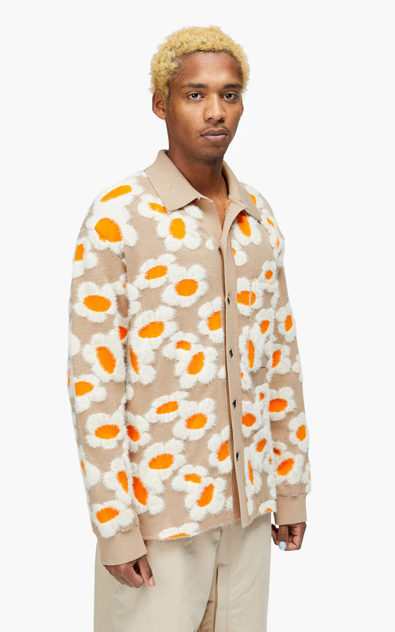 Jacquemus La Chemise Neve Fleurs Brown Flowers 70s - Image 4