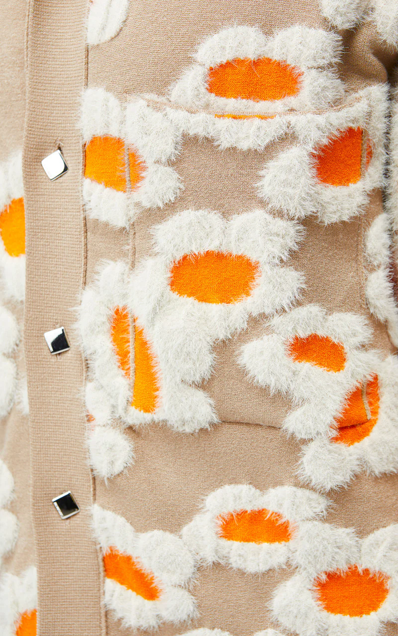 Jacquemus La Chemise Neve Fleurs Brown Flowers 70s - Image 6