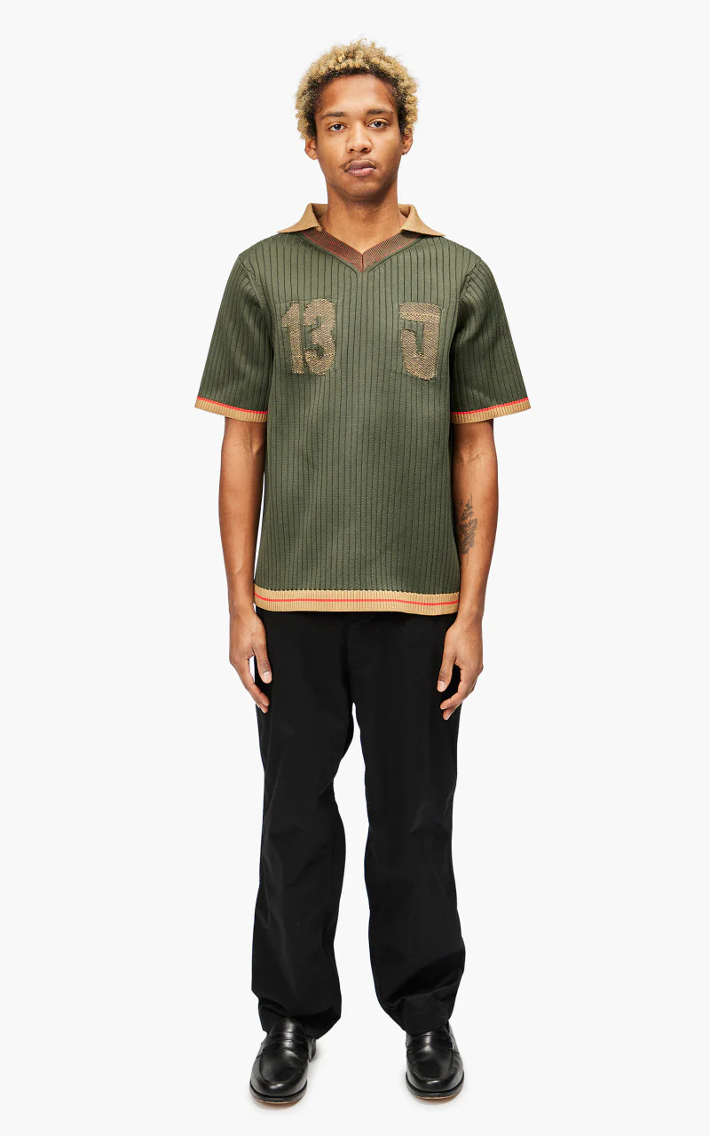 Jacquemus La Maille Treze Jacquemus Team Polo Green - Image 2