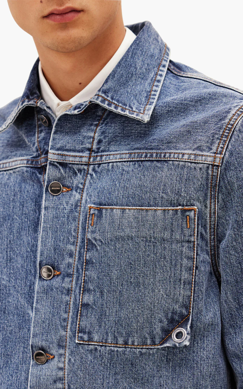 Jacquemus La Veste De-Nimes Jao Blue/Tabac - Image 3