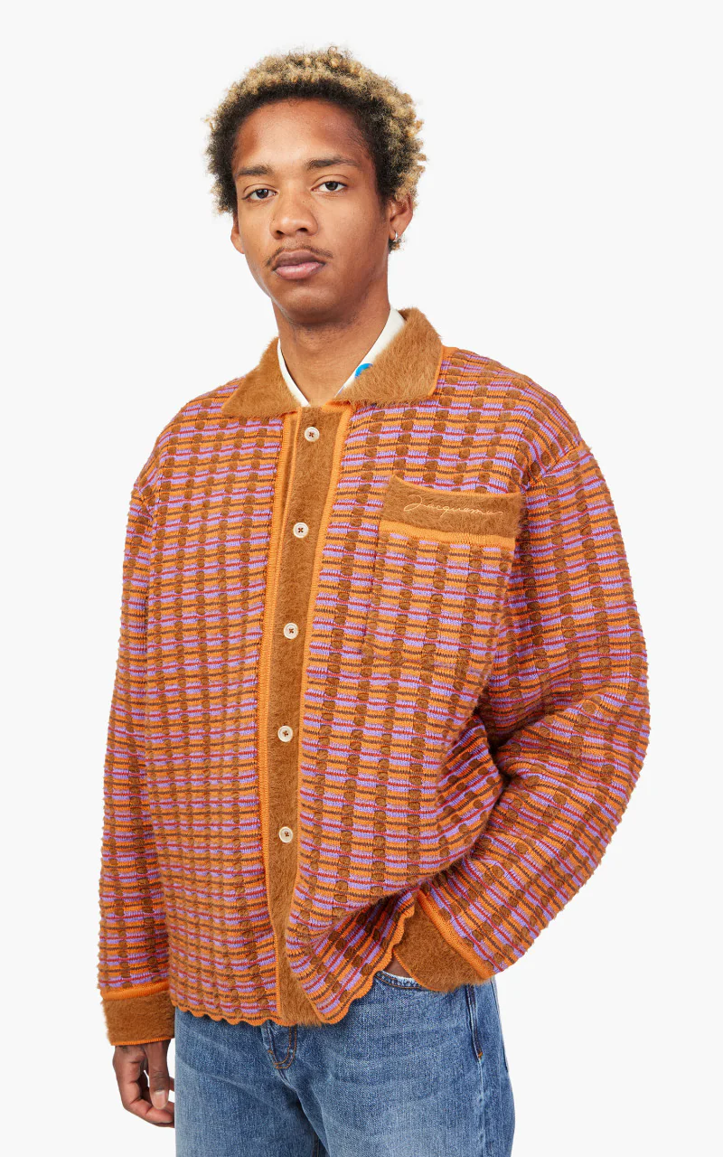 Jacquemus Le Cardigan Macio Multi Brown - Image 4