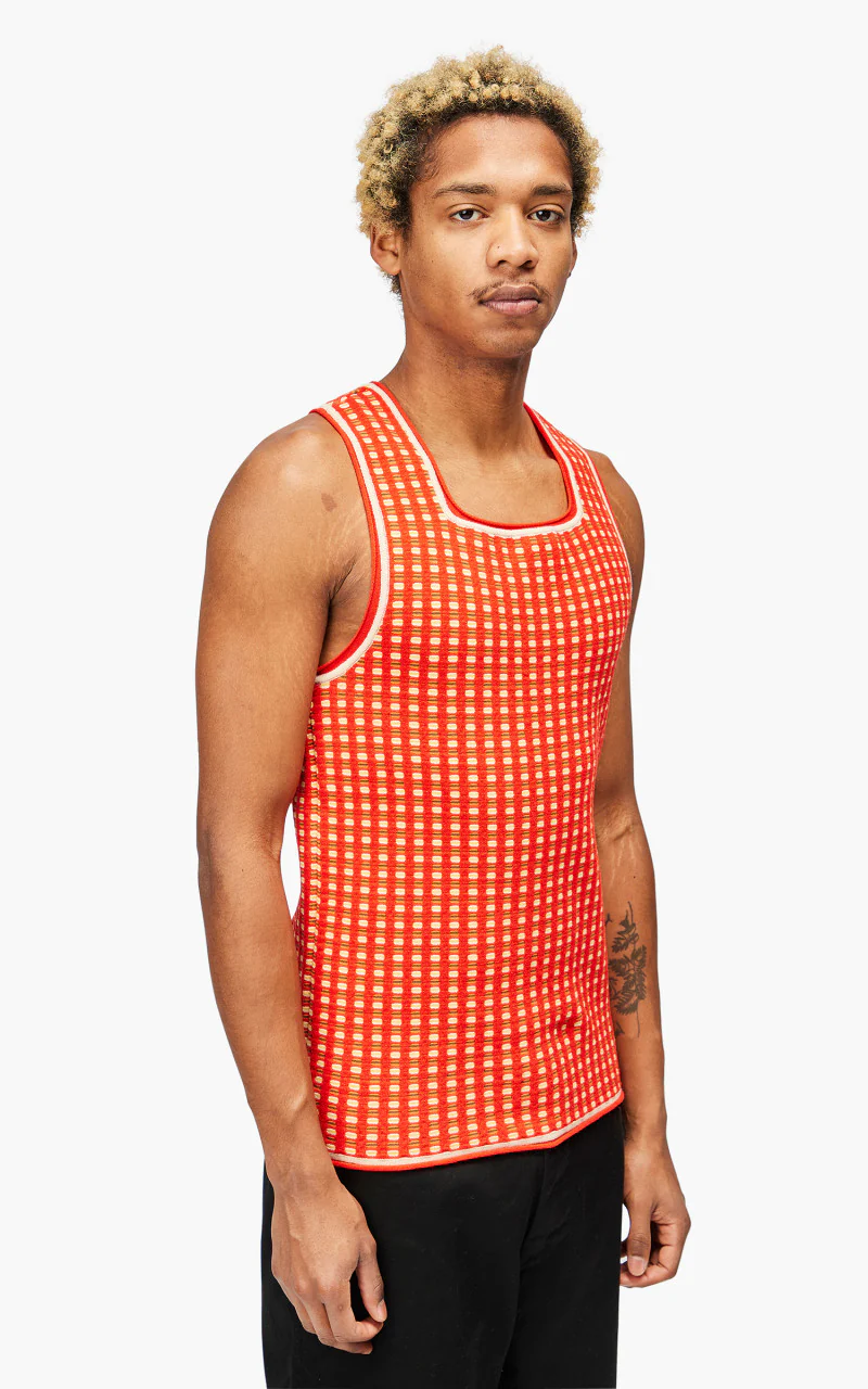 Jacquemus Le Débardeur Macio Jacquard Tank Top Multi-Red - Image 3