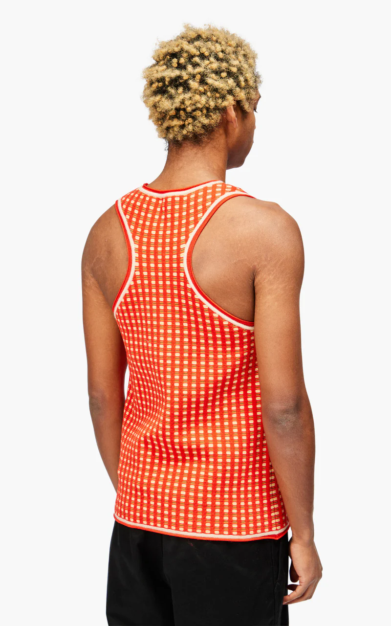Jacquemus Le Débardeur Macio Jacquard Tank Top Multi-Red - Image 4