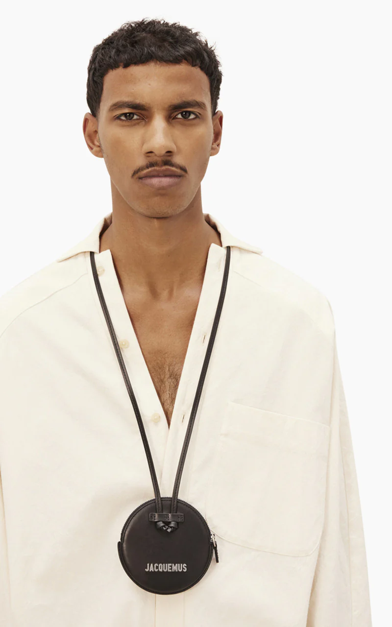 Jacquemus Le Pitchou Circle Neck Pouch Black - Image 2