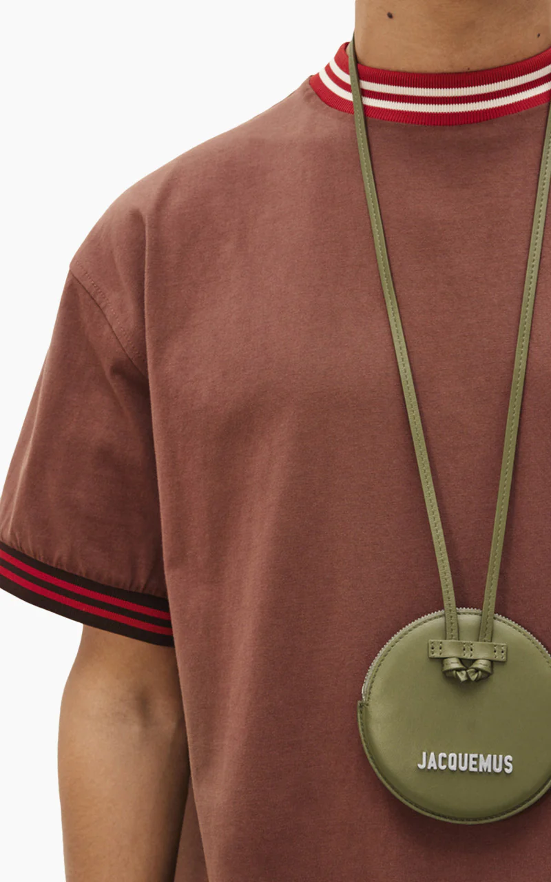 Jacquemus Le Pitchou Circle Neck Pouch Khaki - Image 2