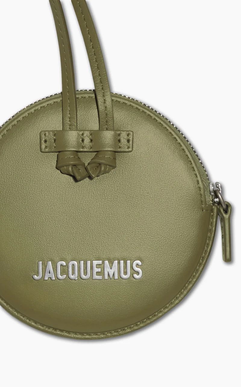 Jacquemus Le Pitchou Circle Neck Pouch Khaki - Image 3