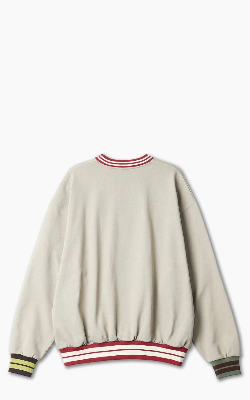 Jacquemus Le Sweatshirt Lasso Striped Rib Sweatshirt Khaki - Image 3