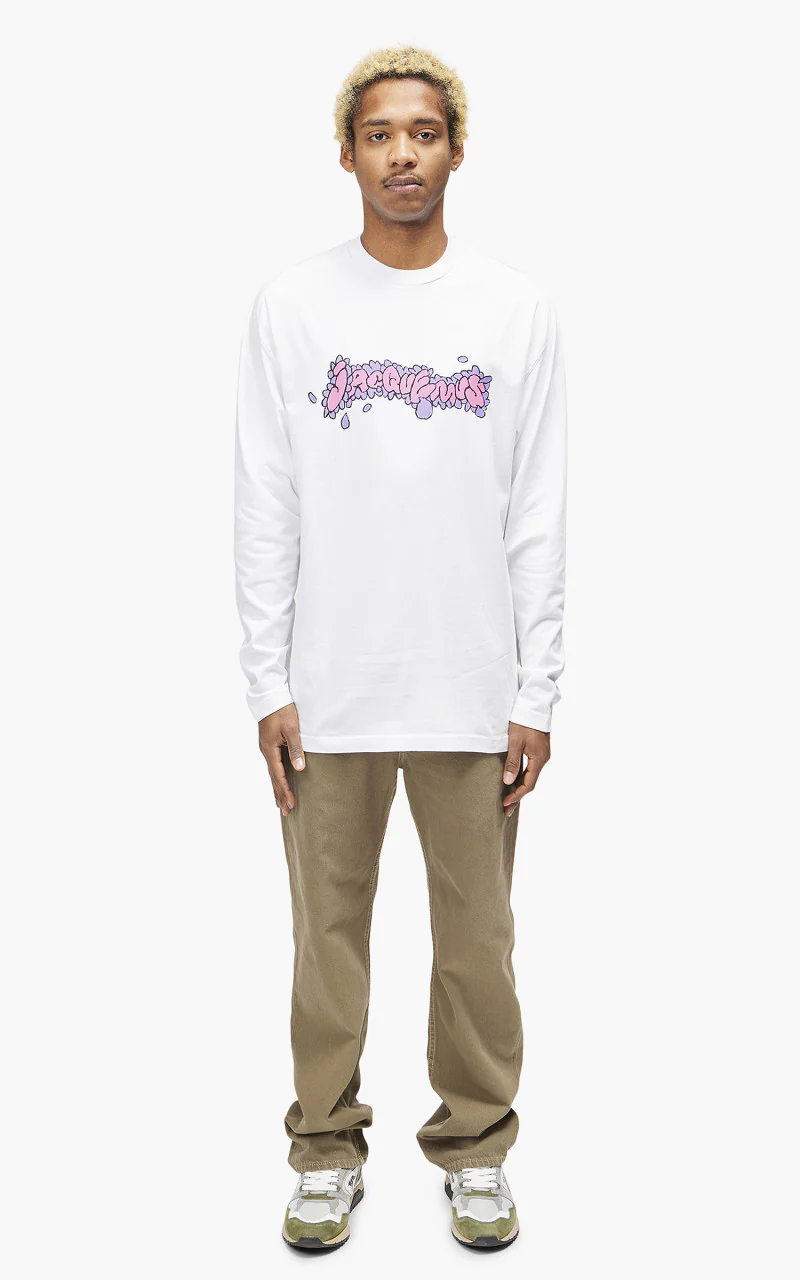Jacquemus Le T-Shirt Desenho L/S Print Marguerita White - Image 2