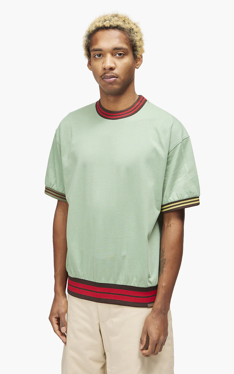 Jacquemus Le T-Shirt Joga Striped Rib Green - Image 4