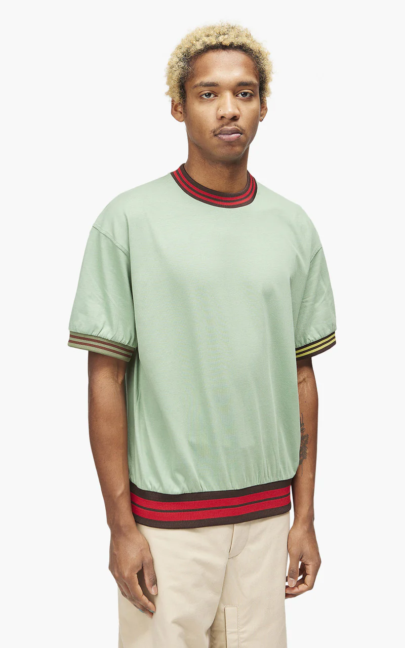 Jacquemus Le T-Shirt Joga Striped Rib Green - Image 5