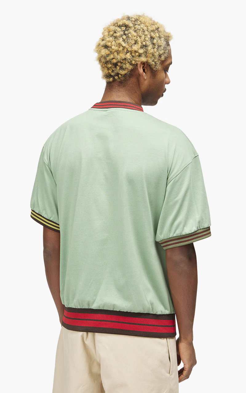 Jacquemus Le T-Shirt Joga Striped Rib Green - Image 6