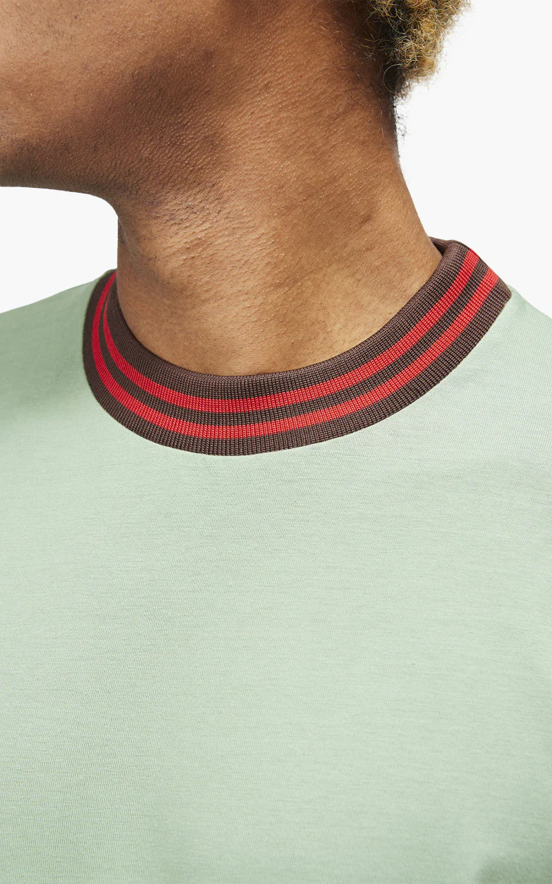 Jacquemus Le T-Shirt Joga Striped Rib Green - Image 7