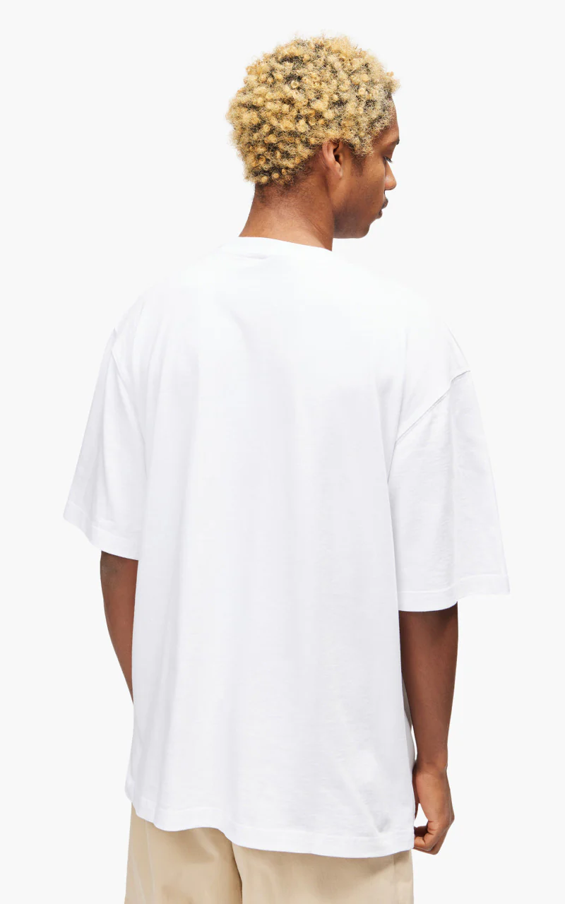 Jacquemus Le T-Shirt Raphia Print Macrame Logo White - Image 6