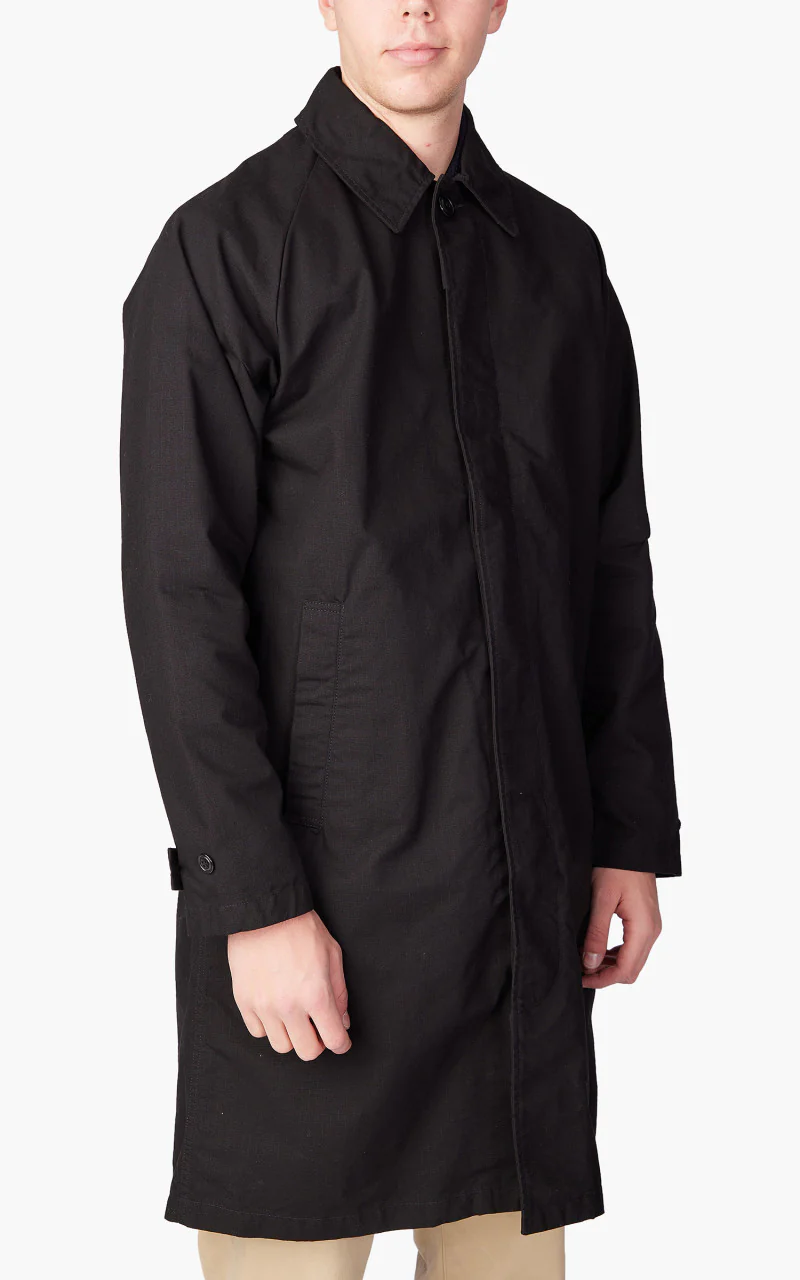 Japan Blue Balmacaan Coat Black - Image 4