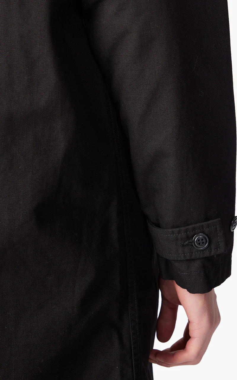 Japan Blue Balmacaan Coat Black - Image 8