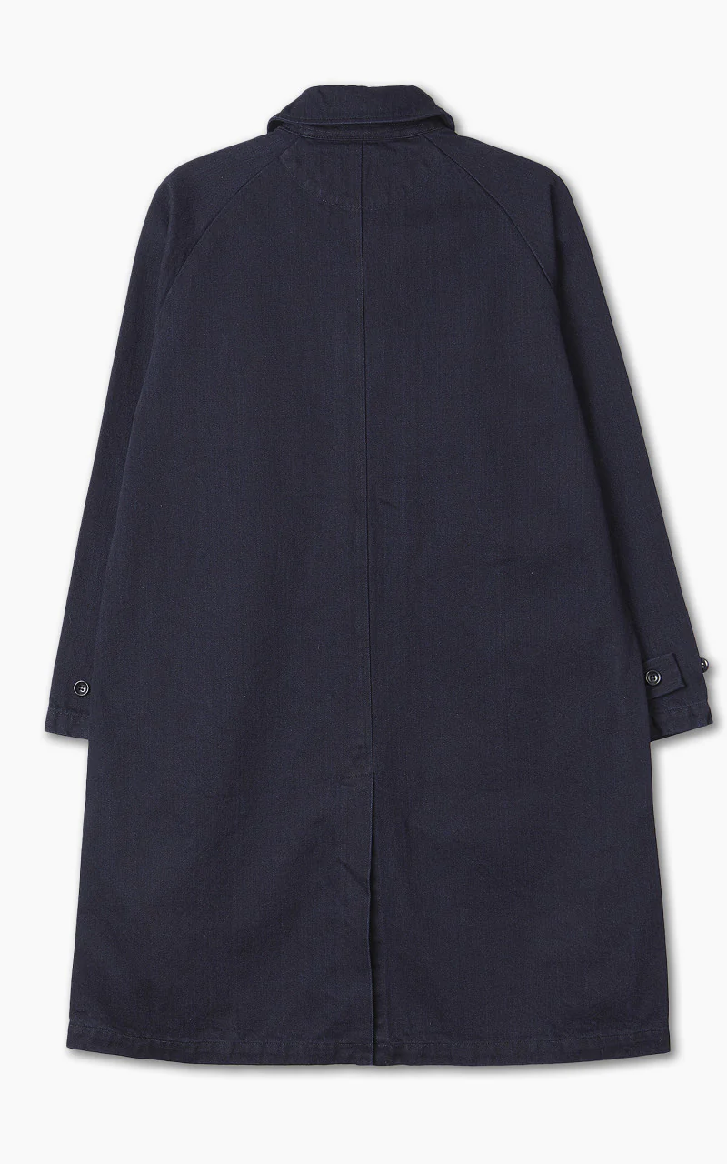 Japan Blue Balmacaan Coat Indigo 12.5oz - Image 3