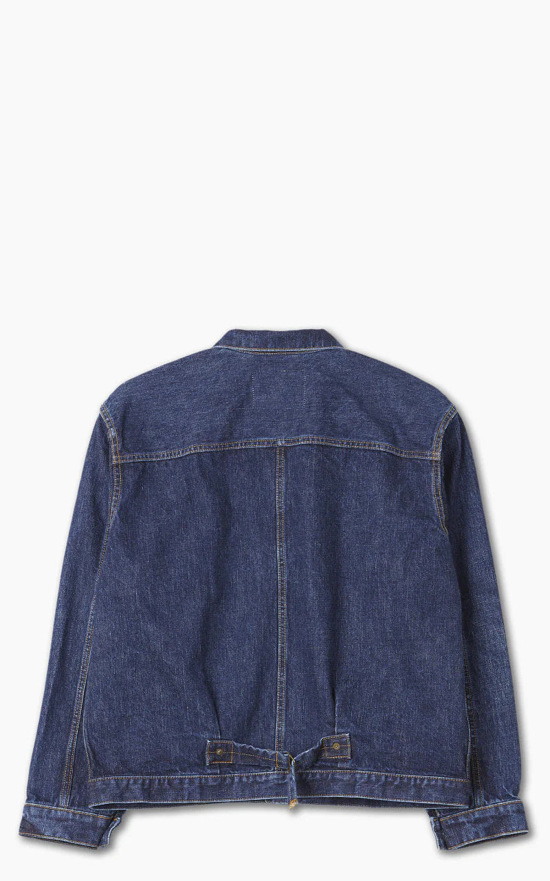 Japan Blue Classic Denim Jacket Mid Washed Indigo - Image 3