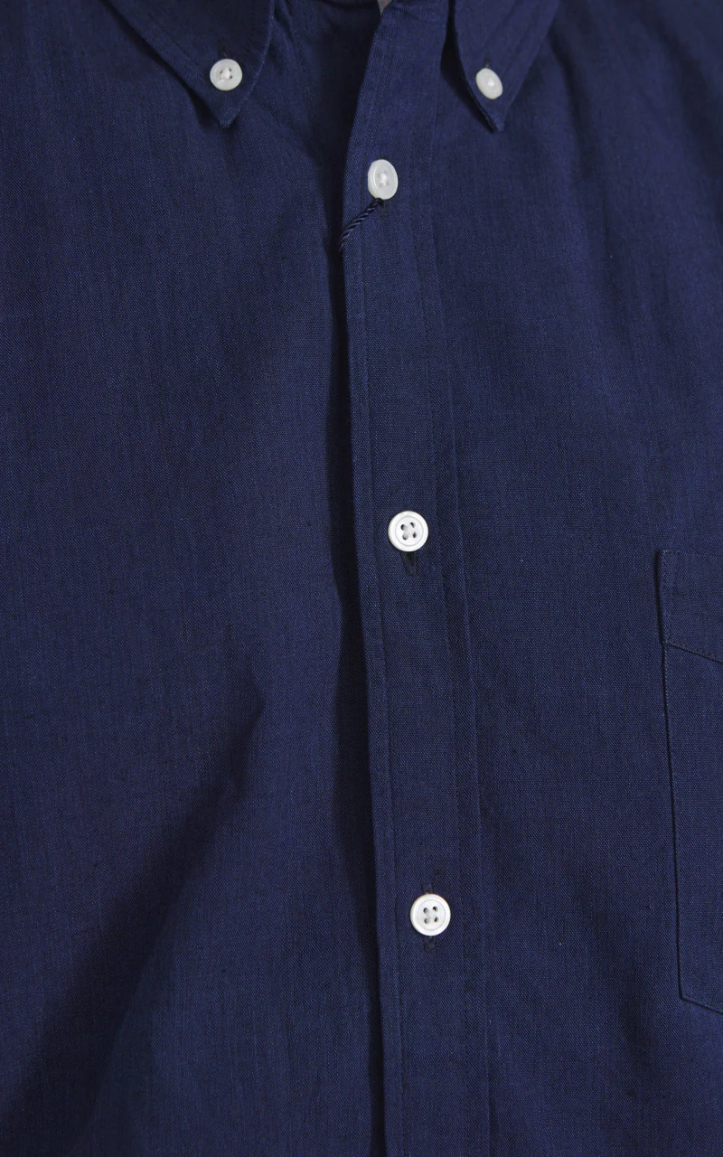 Japan Blue Cote d’Ivoire Cotton Selvedge Chambray Shirt Dark Indigo - Image 5