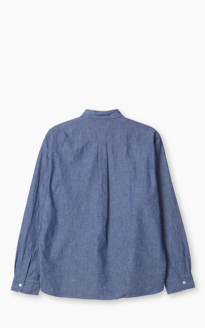 Japan Blue Cote d’Ivoire Cotton Selvedge Chambray Shirt Indigo - Image 3